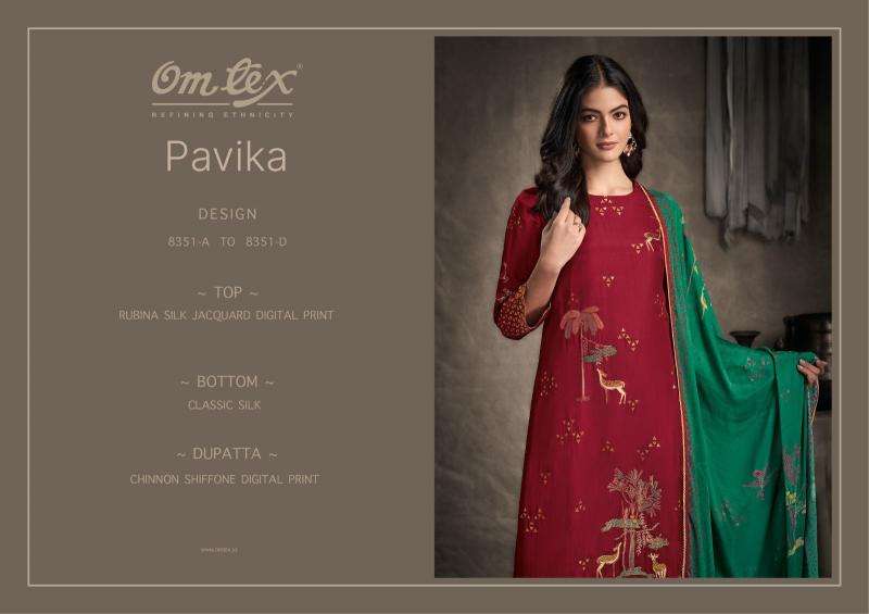 Omtex pavika Wholesale dress materials for boutiques