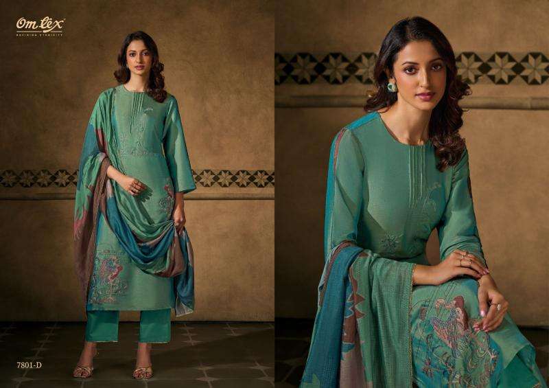 Omtex peacock threads Wholesale dress materials
