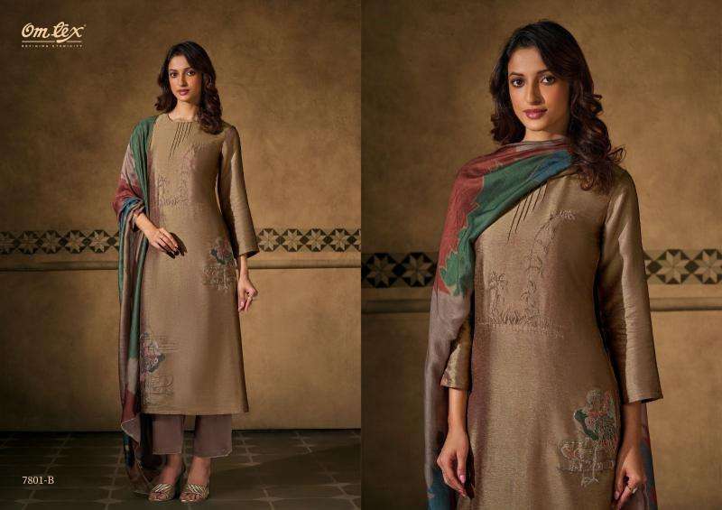 Omtex peacock threads Wholesale dress materials