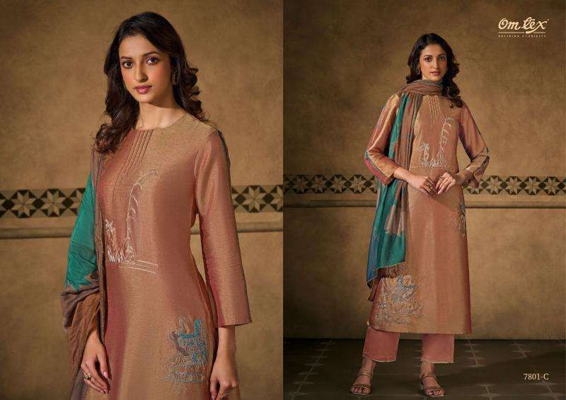 Omtex peacock threads Wholesale dress materials