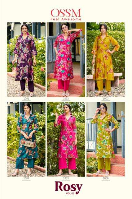 Ossm rosy vol 2 Designer kurtis wholesale