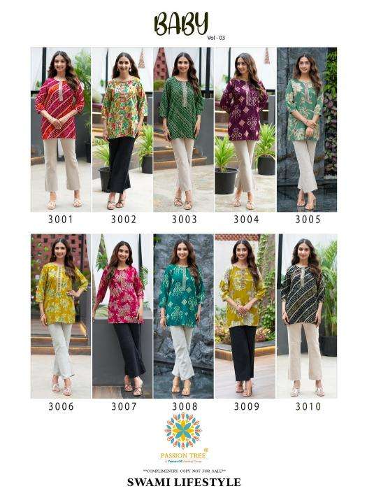 Passion tree baby vol 3 Ladies kurti manufacturers in Kolkata