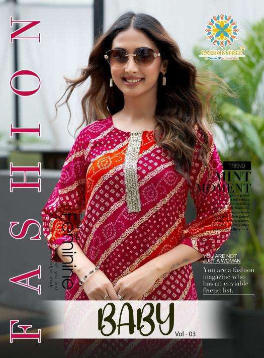 Passion tree baby vol 3 Ladies kurti manufacturers in Kolkata