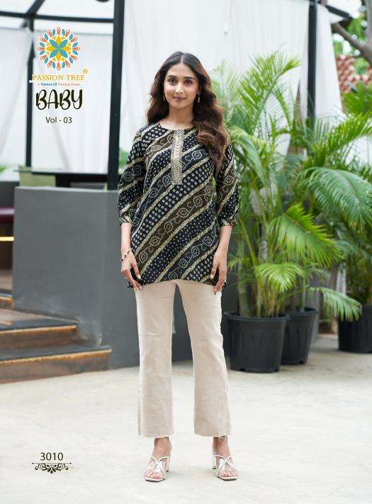 Passion tree baby vol 3 Ladies kurti manufacturers in Kolkata