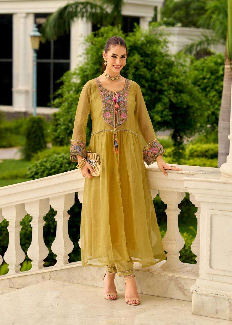 Prm Swara Organza With Embroidery Salwar suits supplier in Surat