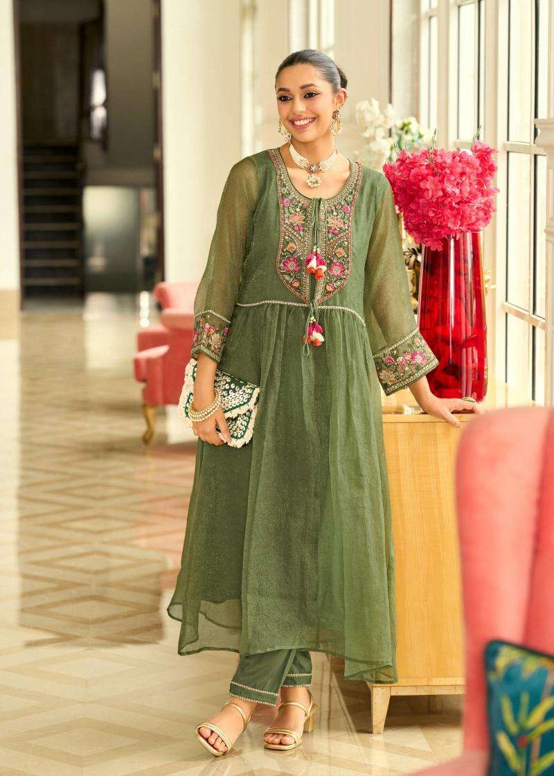 Prm Swara Organza With Embroidery Salwar suits supplier in Surat