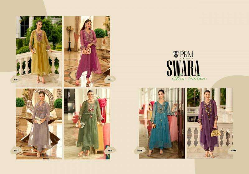Prm Swara Organza With Embroidery Salwar suits supplier in Surat