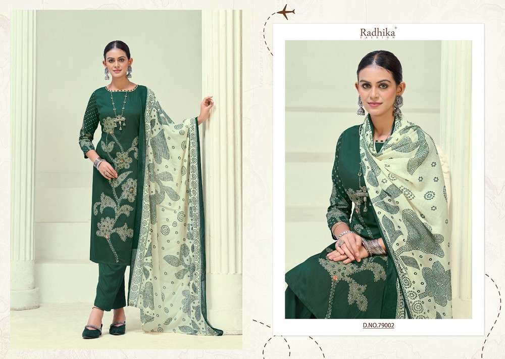 Radhika Azara Jivika Vol 5 dress materials Manufacturers in India