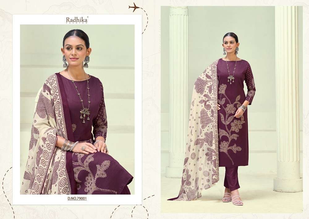 Radhika Azara Jivika Vol 5 dress materials Manufacturers in India
