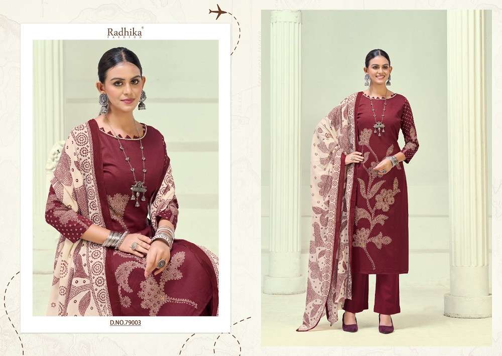 Radhika Azara Jivika Vol 5 dress materials Manufacturers in India