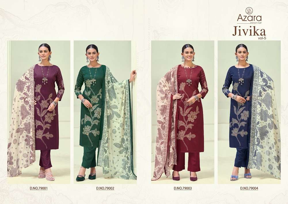 Radhika Azara Jivika Vol 5 dress materials Manufacturers in India