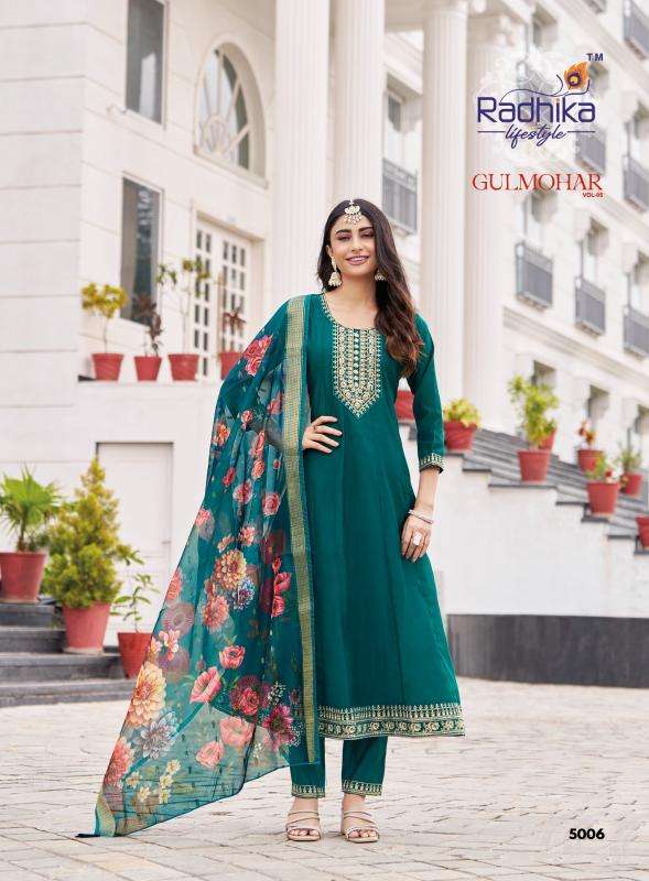 Radhika lifestyle gulmohar vol 5 Kurti supplier in Mumbai