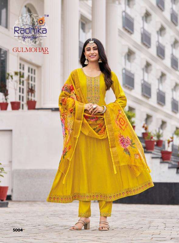 Radhika lifestyle gulmohar vol 5 Kurti supplier in Mumbai