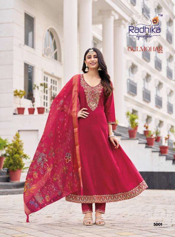 Radhika lifestyle gulmohar vol 5 Kurti supplier in Mumbai