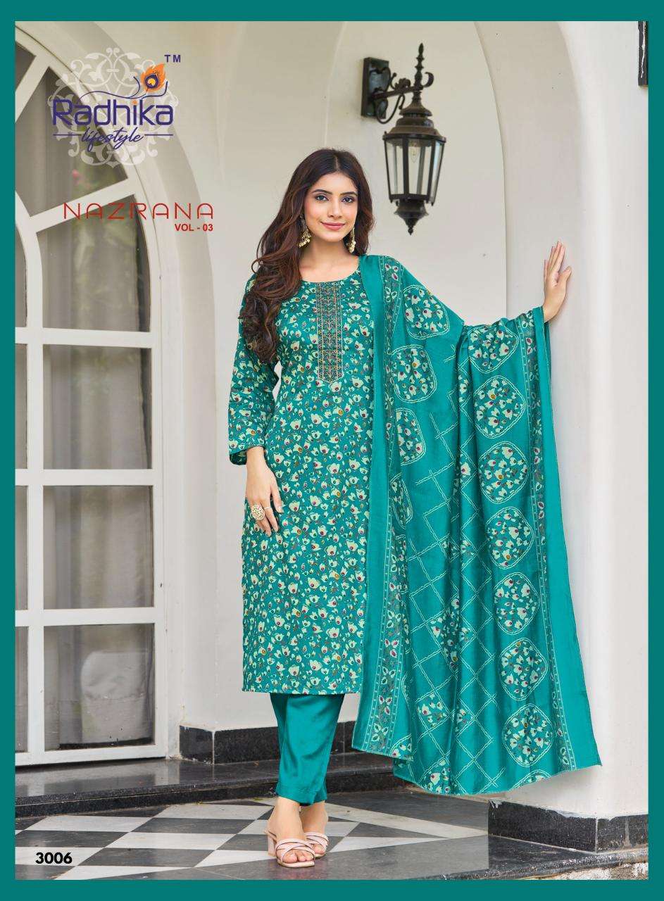 Radhika lifestyle nazrana vol 3 Kurti suppliers in Mumbai