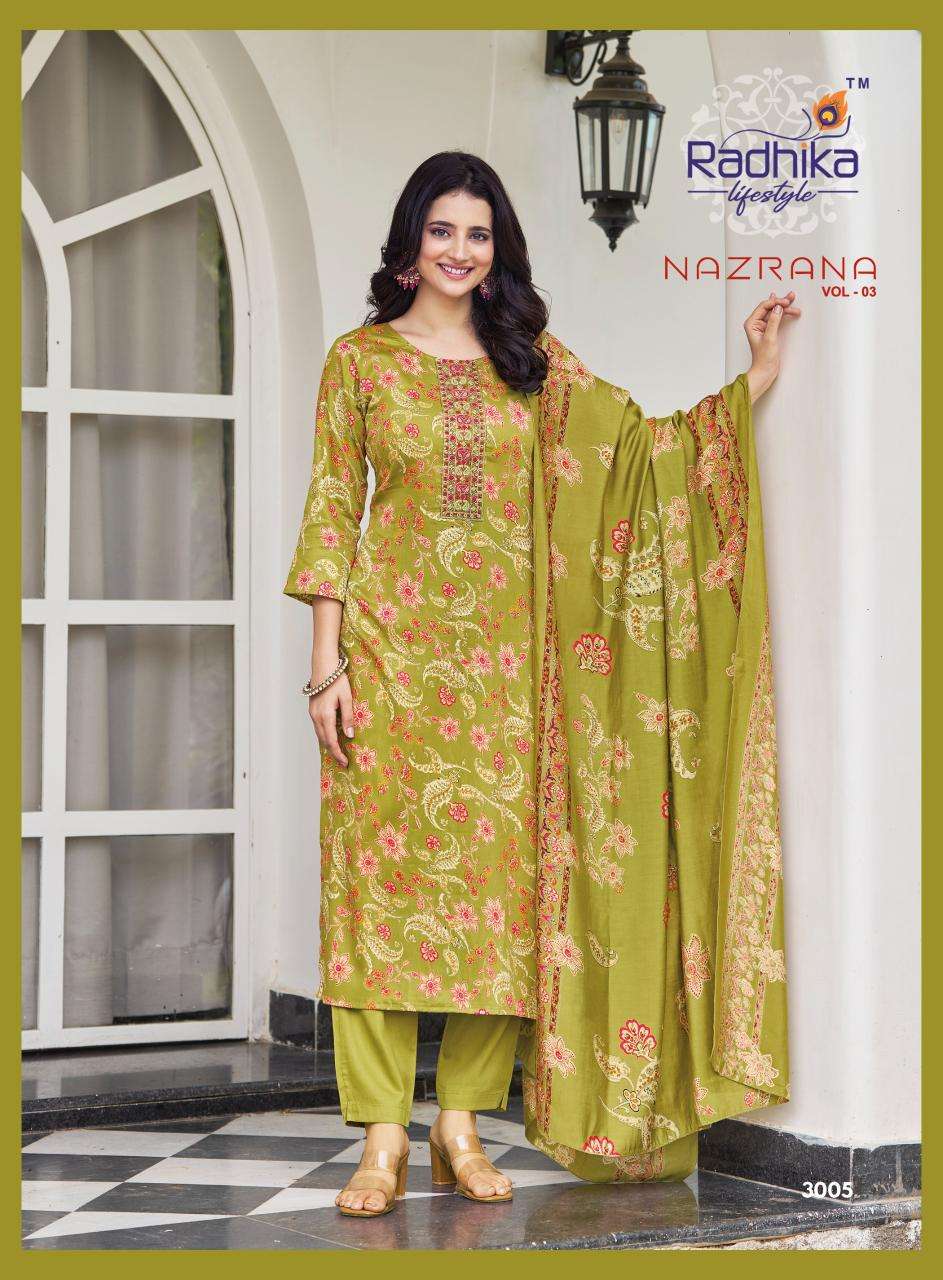 Radhika lifestyle nazrana vol 3 Kurti suppliers in Mumbai