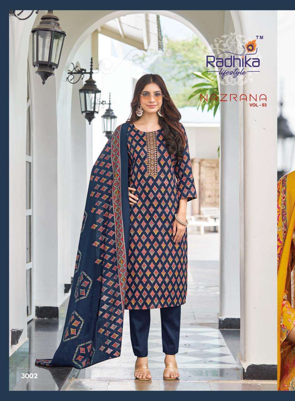 Radhika lifestyle nazrana vol 3 Kurti suppliers in Mumbai