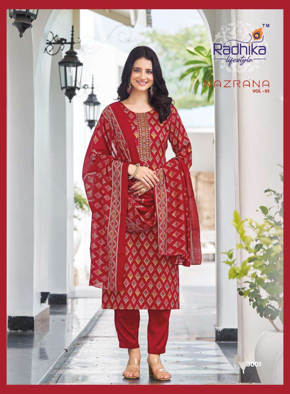Radhika lifestyle nazrana vol 3 Kurti suppliers in Mumbai