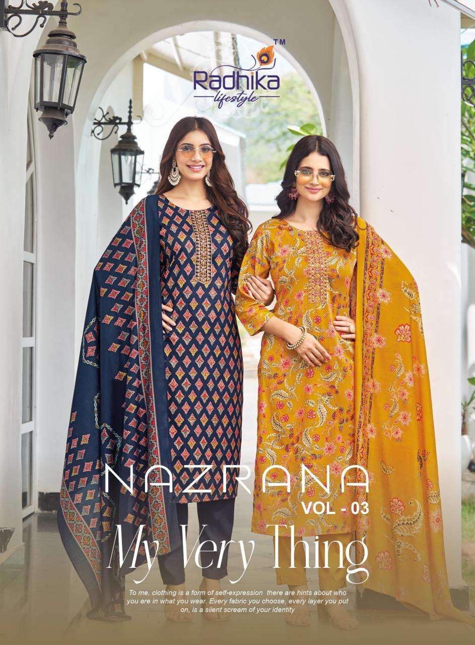 Radhika lifestyle nazrana vol 3 Kurti suppliers in Mumbai