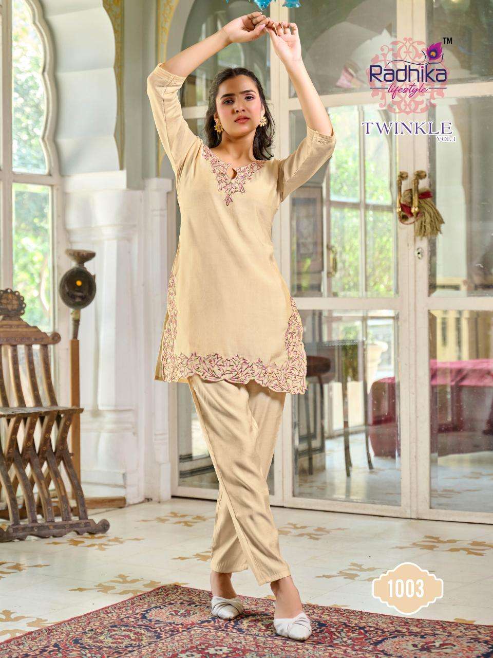 Radhika lifestyle twinkle vol 1 Wholesale Kurtis in Hydrabad