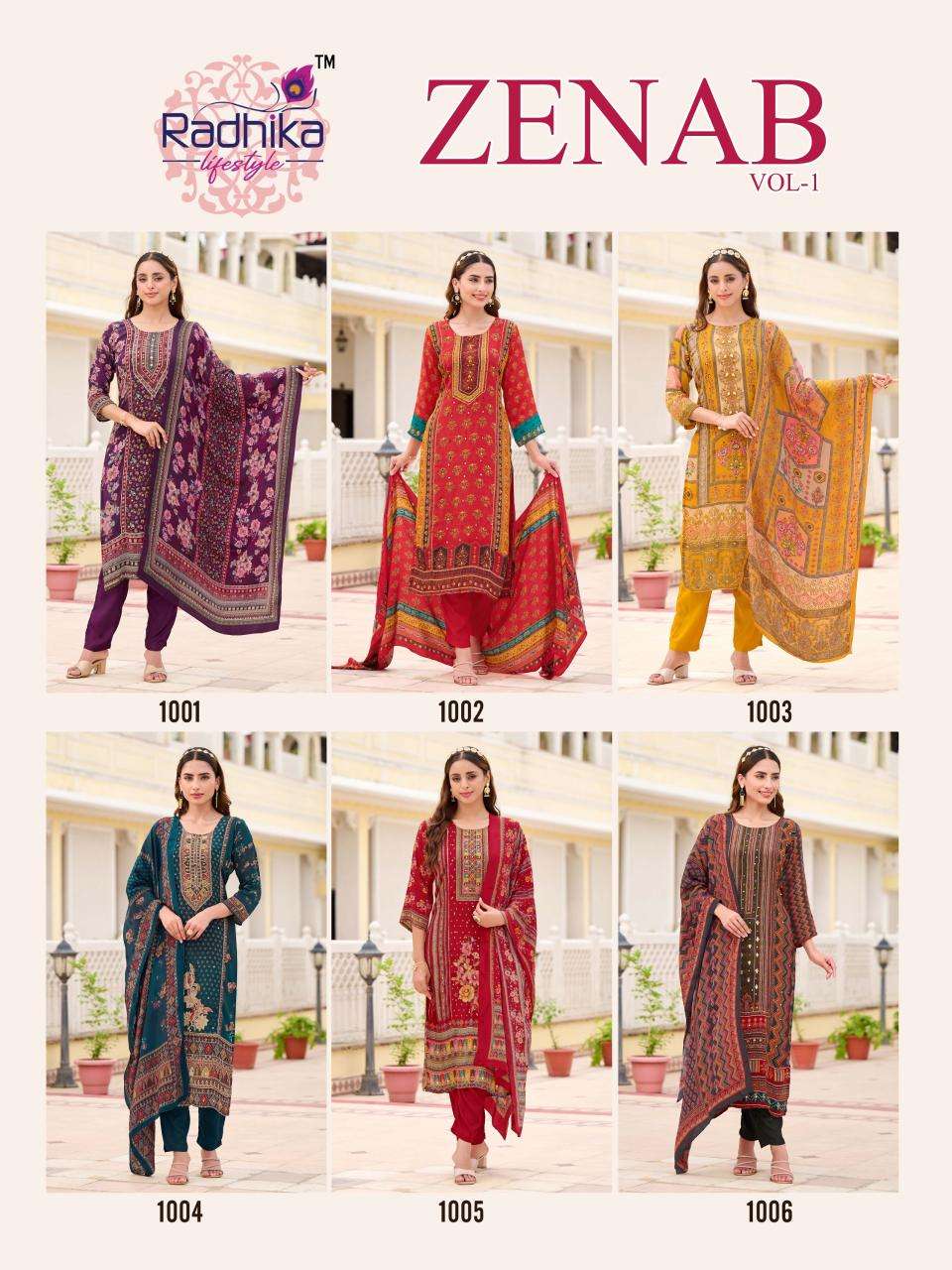 Radhika lifestyle zenab vol 1 Kurtis for women in bulk