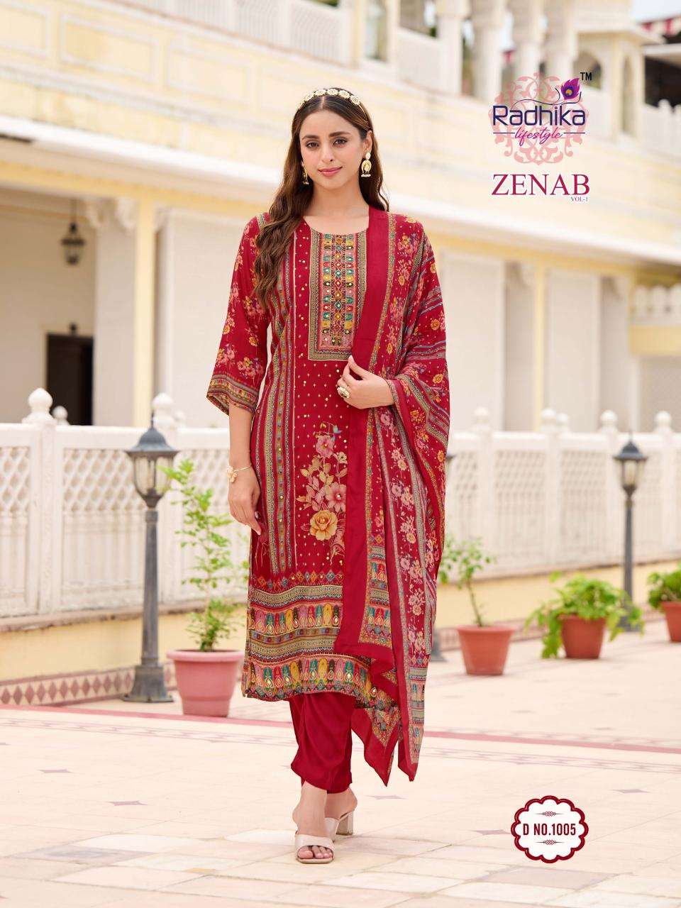 Radhika lifestyle zenab vol 1 Kurtis for women in bulk