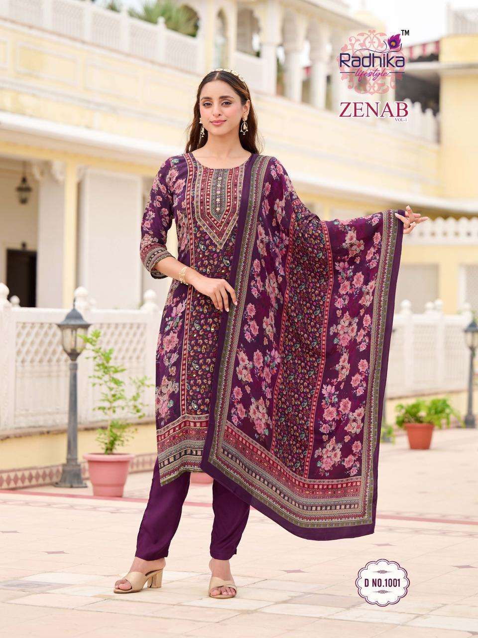 Radhika lifestyle zenab vol 1 Kurtis for women in bulk