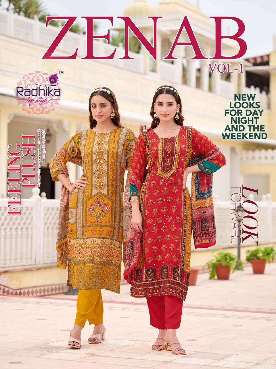 Radhika lifestyle zenab vol 1 Kurtis for women in bulk