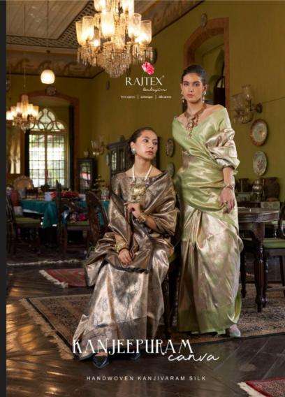 Rajtex kanjeepuram canva Saree wholesalers in Hyderabad