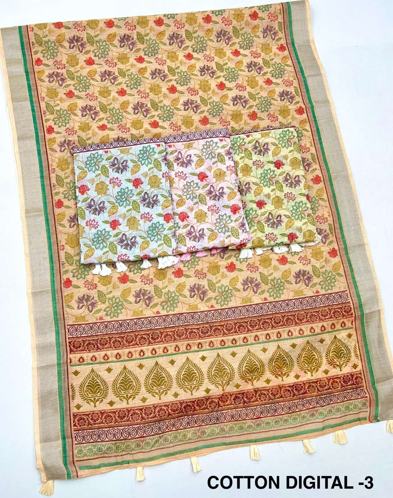Rajyog Crisp Cotton Linen Surat saree wholesale market