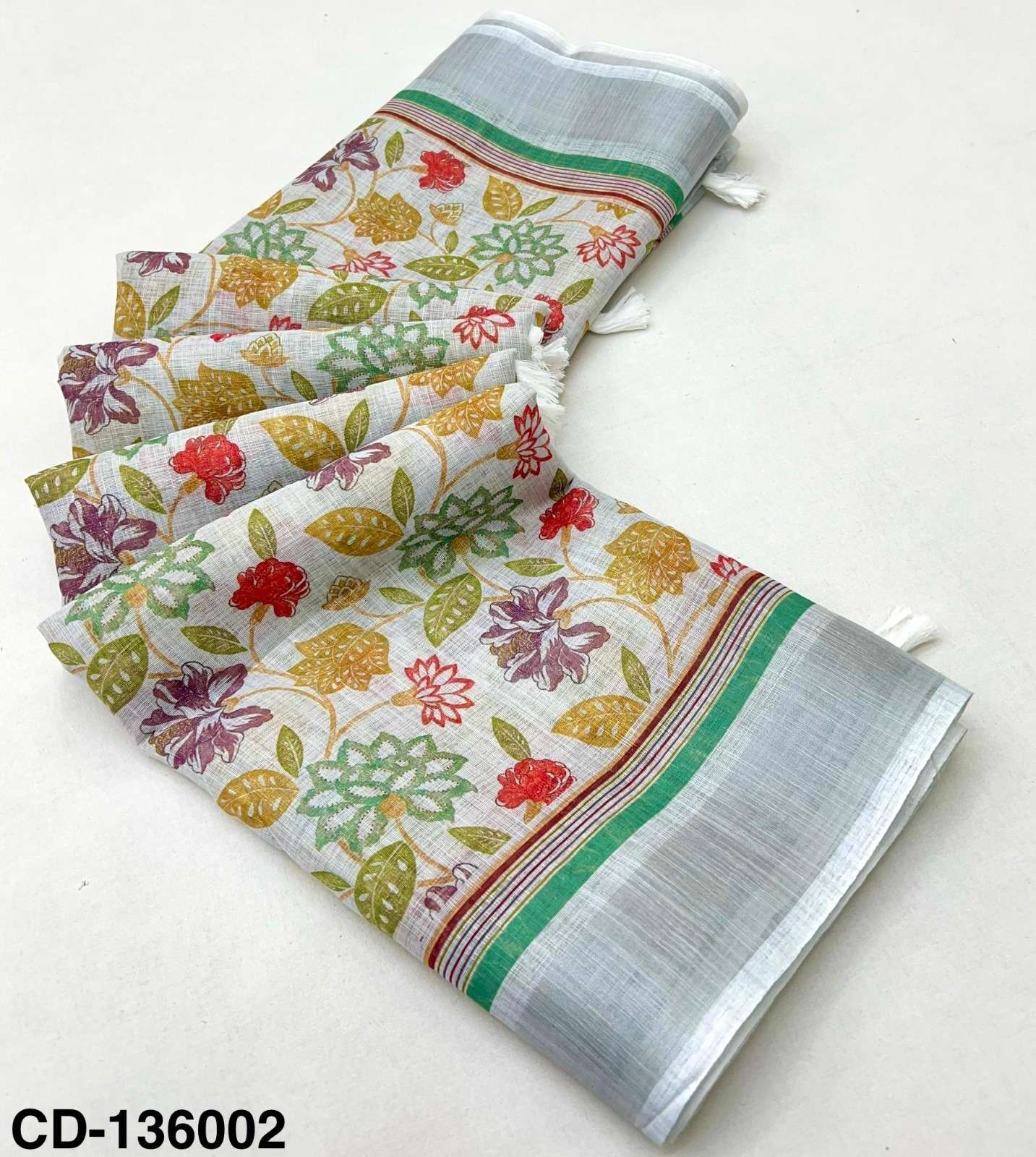 Rajyog Crisp Cotton Linen Surat saree wholesale market