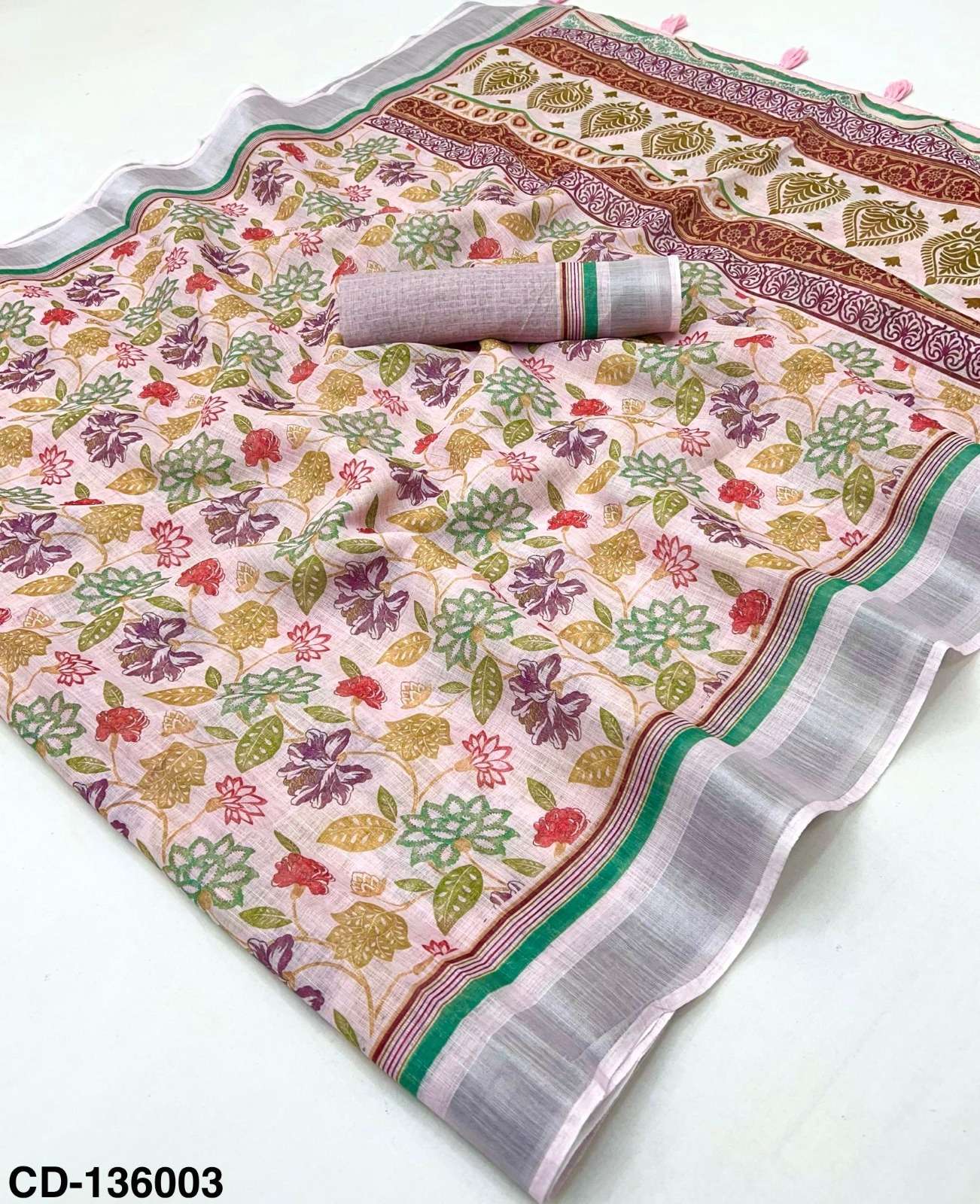 Rajyog Crisp Cotton Linen Surat saree wholesale market