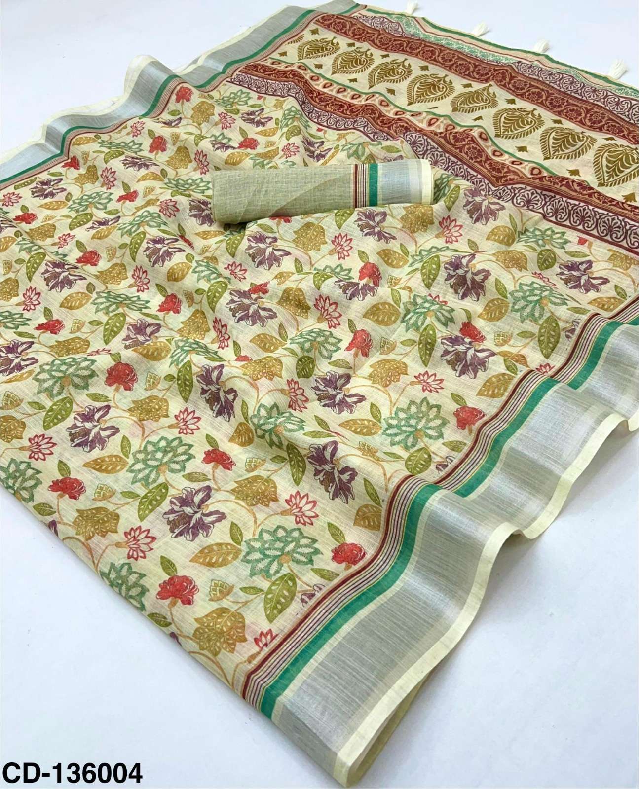 Rajyog Crisp Cotton Linen Surat saree wholesale market