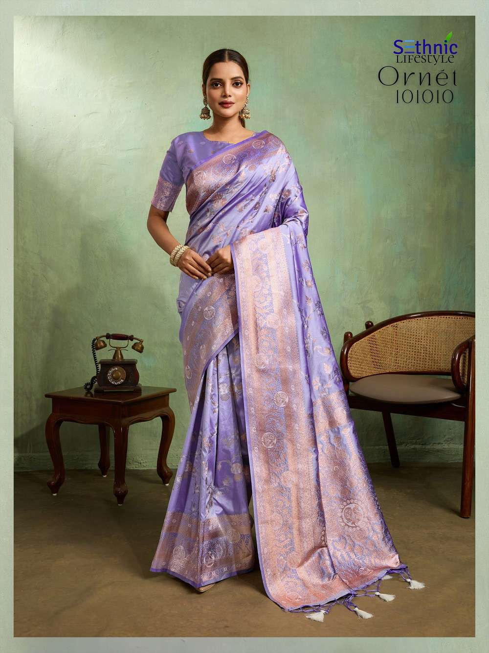 Sethnic Ornet Indian saree suppliers