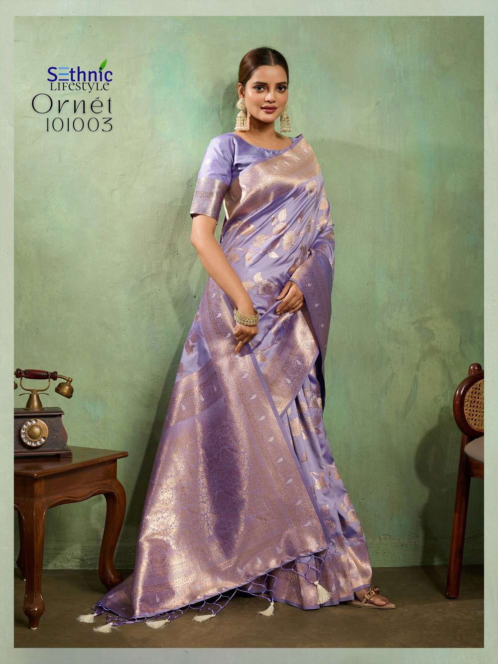 Sethnic Ornet Indian saree suppliers