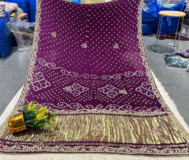 Shorya bandhani gota pati Bulk Saree suppliers