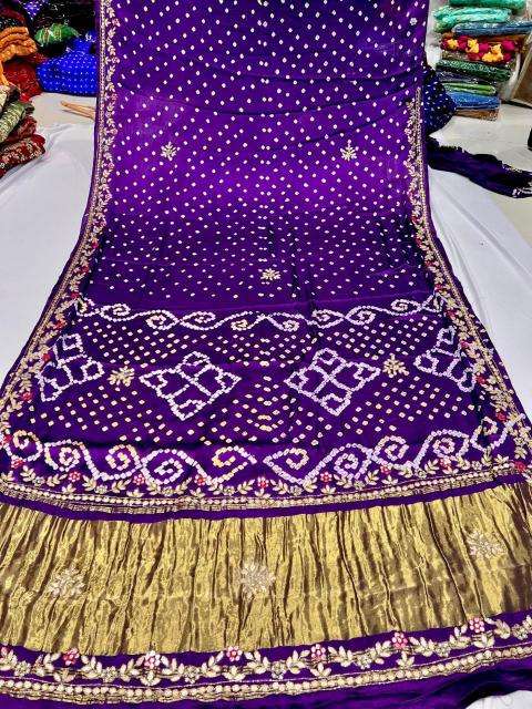 Shorya bandhani gota pati Bulk Saree suppliers