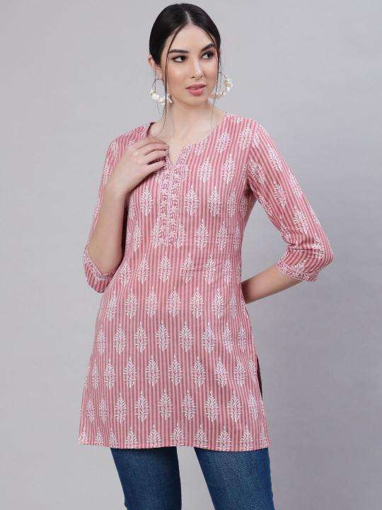 Shorya cotton printed short top Wholesale designer kurtis in India