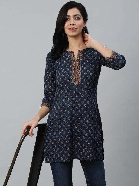 Shorya cotton printed short top Wholesale designer kurtis in India