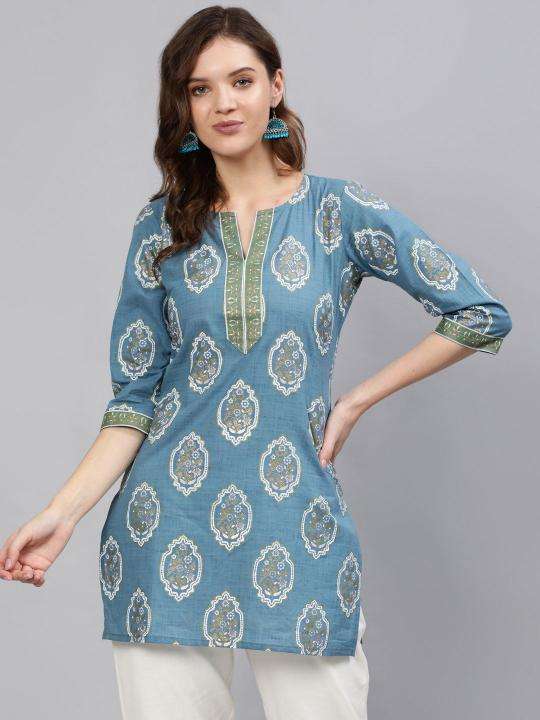 Shorya cotton printed short top Wholesale designer kurtis in India