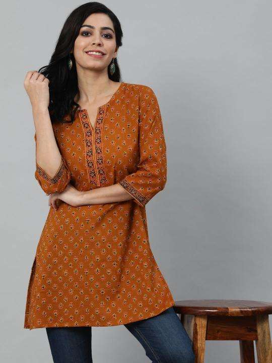 Shorya cotton printed short top Wholesale designer kurtis in India