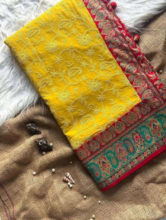 Shorya georgette lukhnowi Saree exporters in India