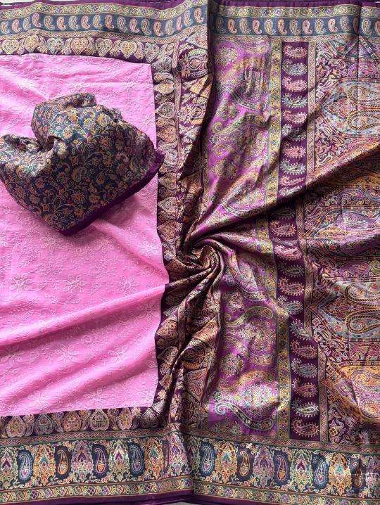 Shorya georgette lukhnowi Saree exporters in India