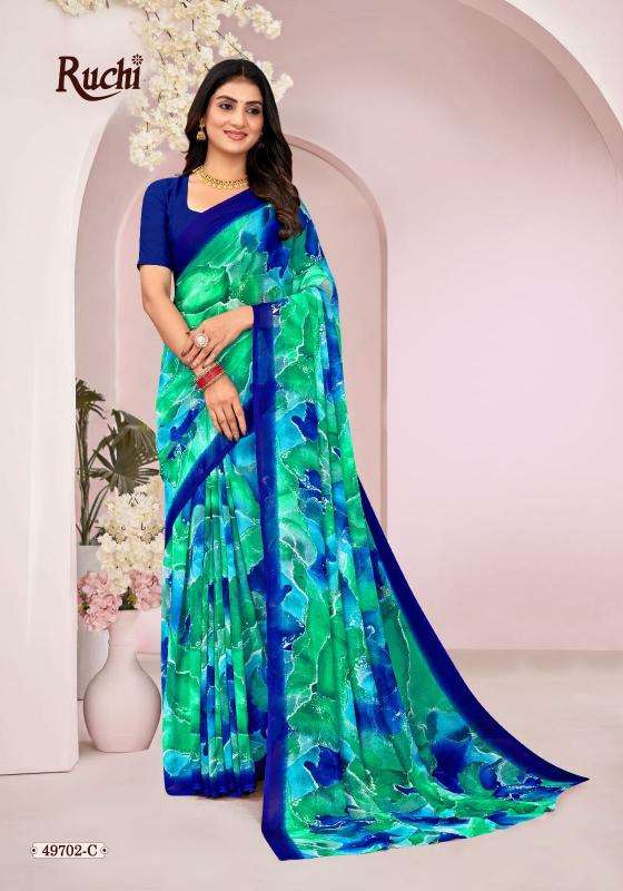 Shorya ruchi ragaa georgette 18 Party wear saree distributors