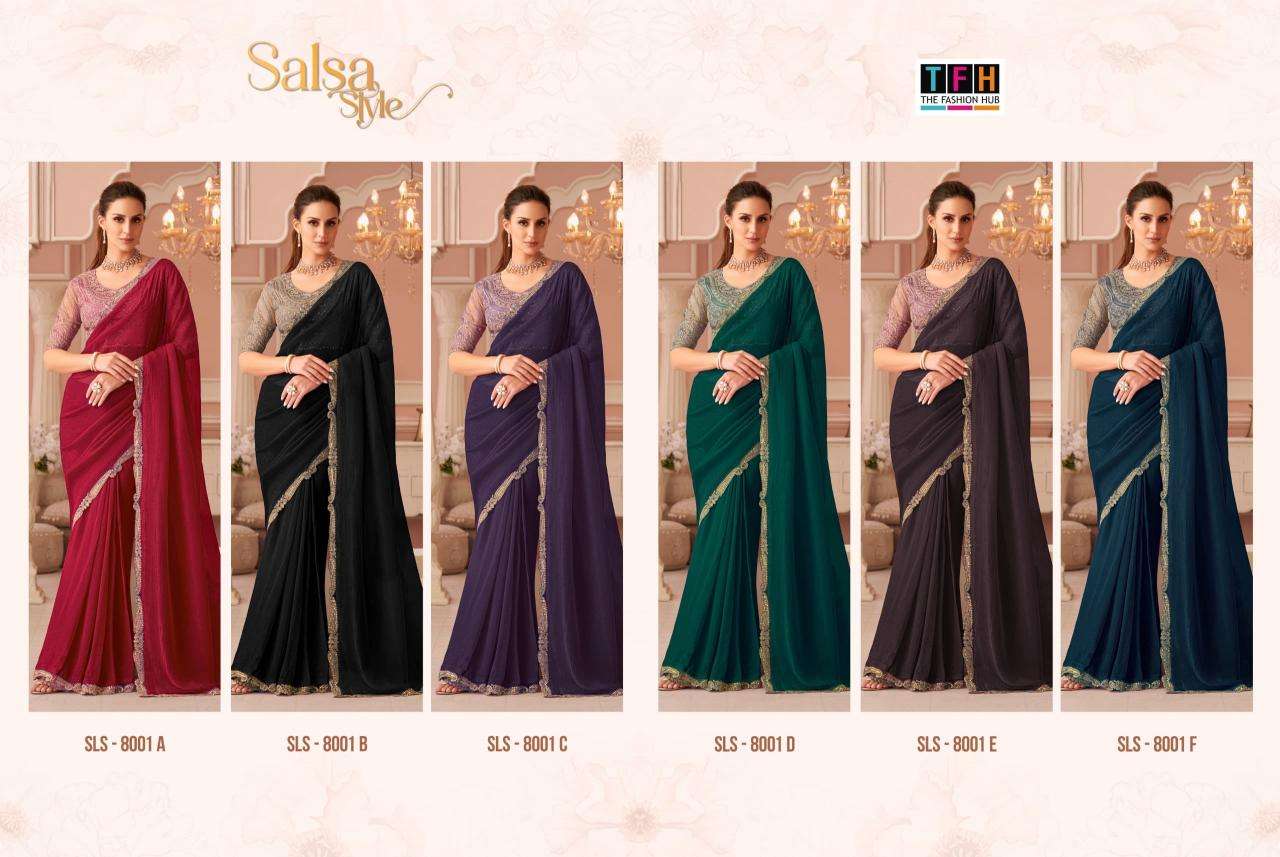 Shorya TFH salsa style d.no 8001 Online saree wholesale prices