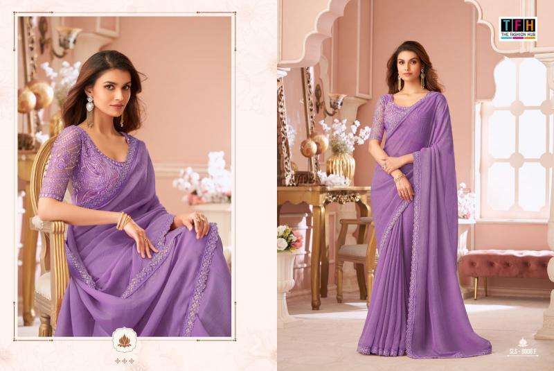 Shorya TFH salsa style d.no 8006 Wholesale saree market in Mumbai