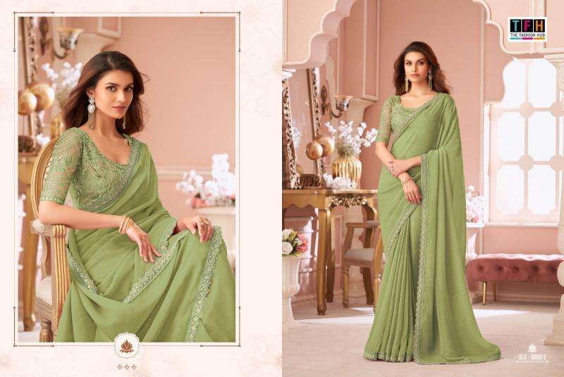 Shorya TFH salsa style d.no 8006 Wholesale saree market in Mumbai