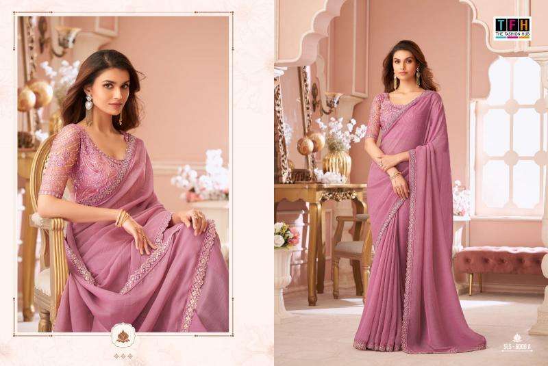 Shorya TFH salsa style d.no 8006 Wholesale saree market in Mumbai