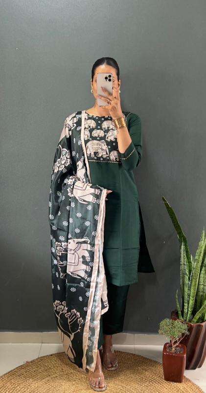 Shree salasar roman silk Kurti suppliers in Surat