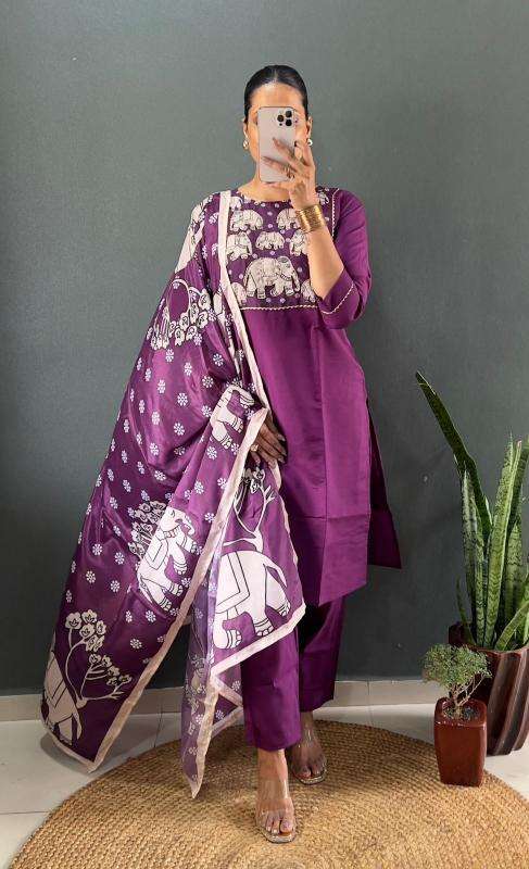 Shree salasar roman silk Kurti suppliers in Surat